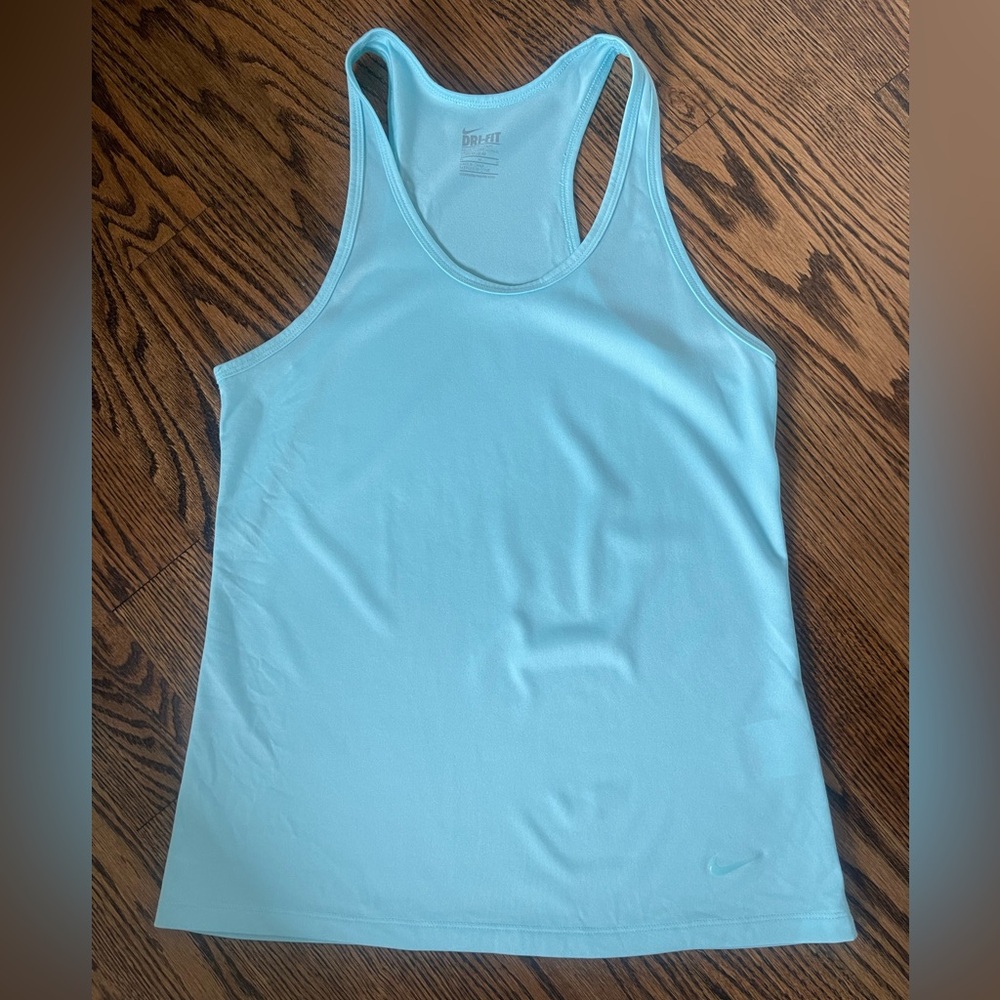 Nike Drifit turquoise blue racerback tank top M